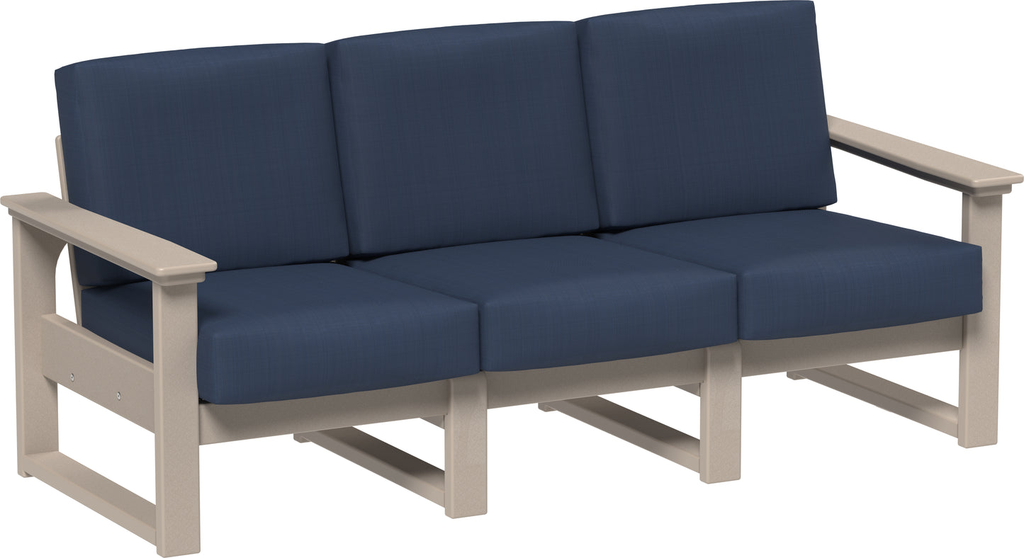 LuxCraft Recycled Plastic Lanai Deep Seating Sofa - LEAD TIME TO SHIP 3 TO 4 WEEKS