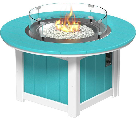LuxCraft Recycled Plastic Lumin 46" Round Fire Pit - LEAD TIME TO SHIP 3 TO 4 WEEKS