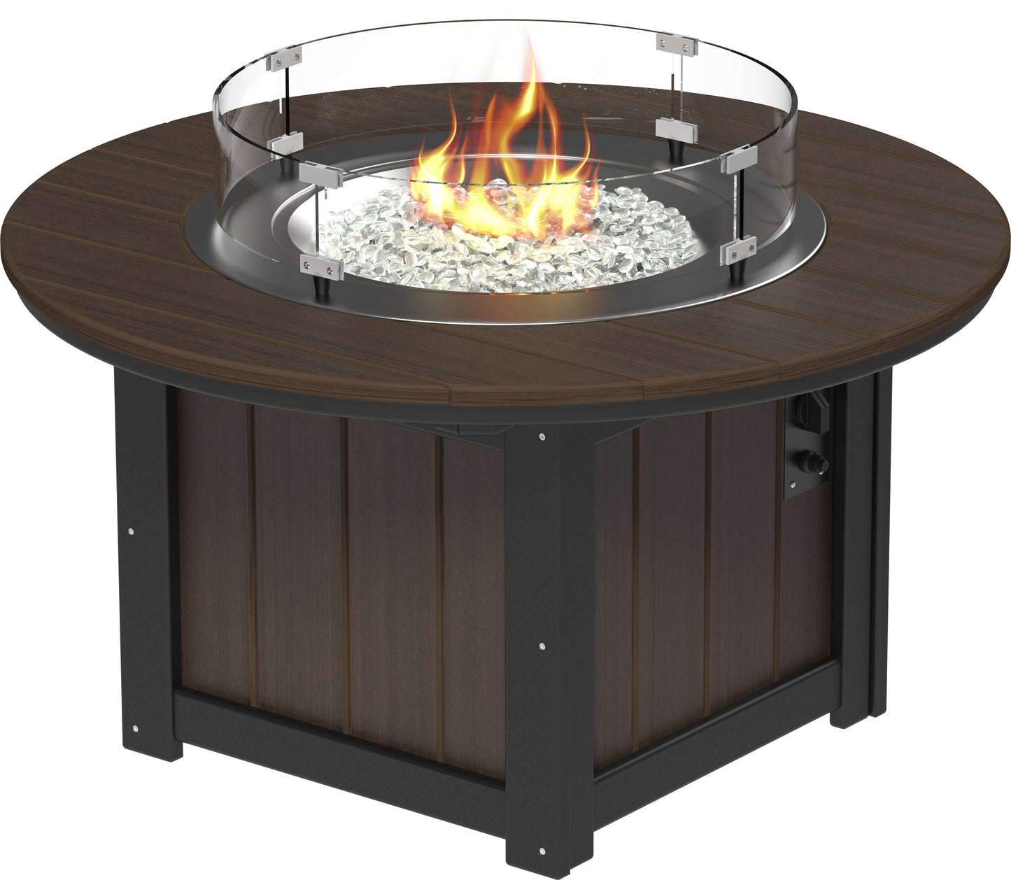 LuxCraft Recycled Plastic Lumin 46" Round Fire Pit - LEAD TIME TO SHIP 3 TO 4 WEEKS