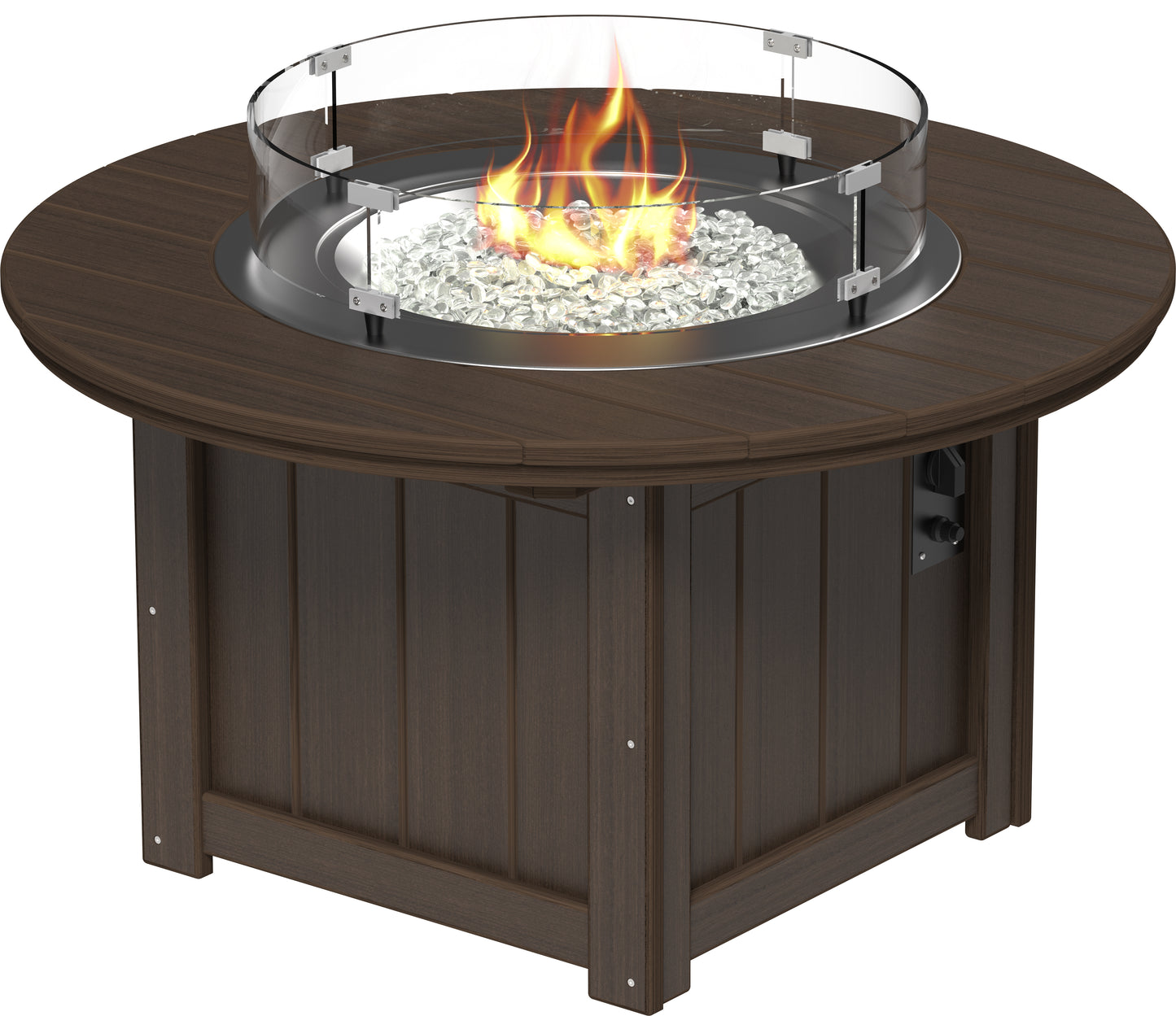 LuxCraft Recycled Plastic Lumin 46" Round Fire Pit - LEAD TIME TO SHIP 3 TO 4 WEEKS