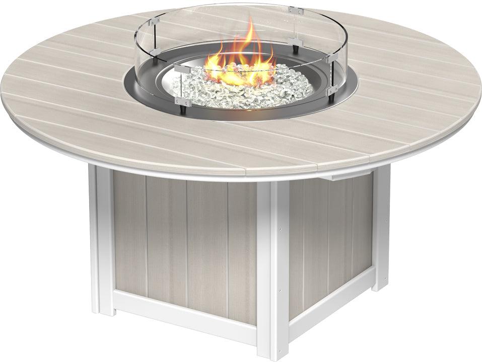 LuxCraft Recycled Plastic Lumin 60″ Round Fire Table (COUNTER HEIGHT) - LEAD TIME TO SHIP 3 TO 4 WEEKS