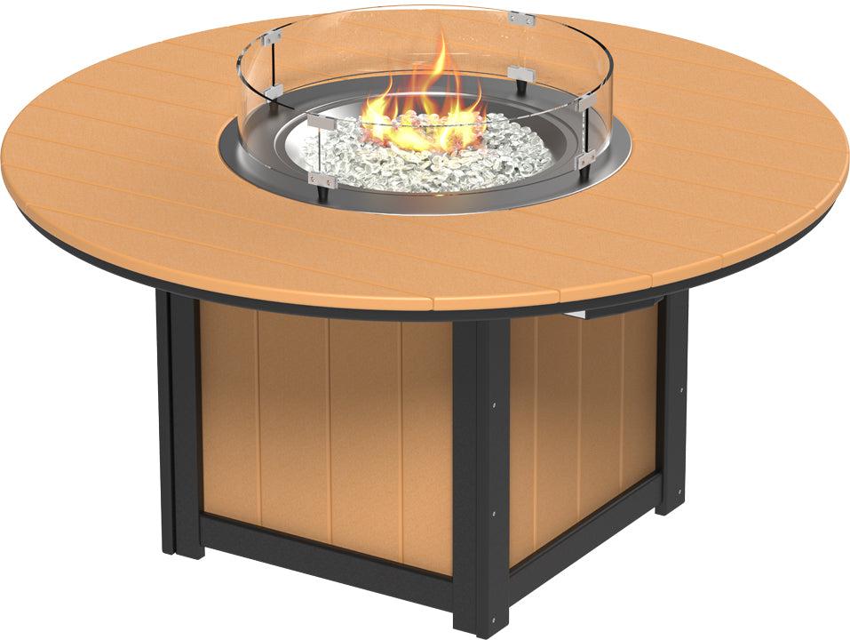 LuxCraft Recycled Plastic Lumin 60″ Round Fire Table (COUNTER HEIGHT) - LEAD TIME TO SHIP 3 TO 4 WEEKS