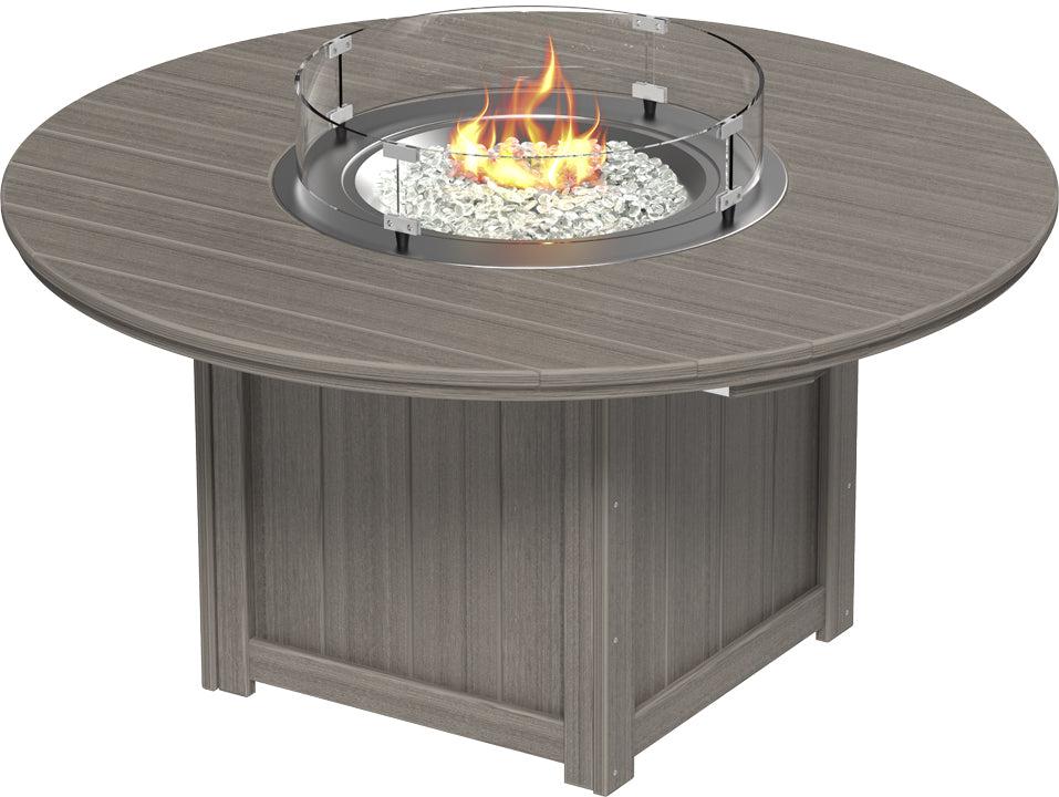 LuxCraft Recycled Plastic Lumin 60″ Round Fire Table (COUNTER HEIGHT) - LEAD TIME TO SHIP 3 TO 4 WEEKS