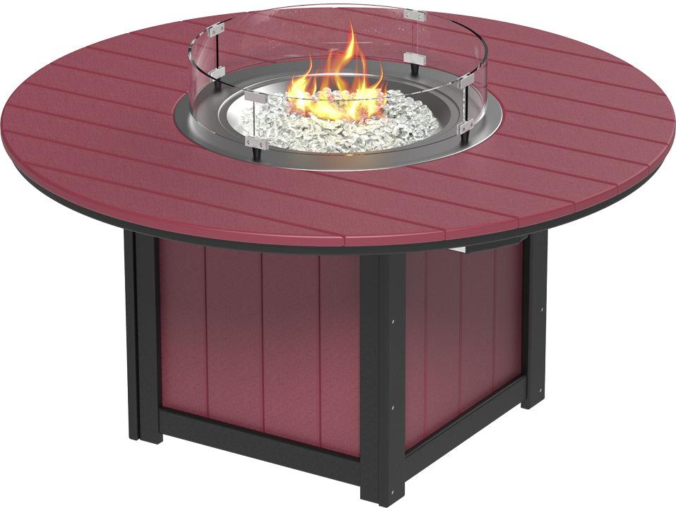 LuxCraft Recycled Plastic Lumin 60″ Round Fire Table (COUNTER HEIGHT) - LEAD TIME TO SHIP 3 TO 4 WEEKS