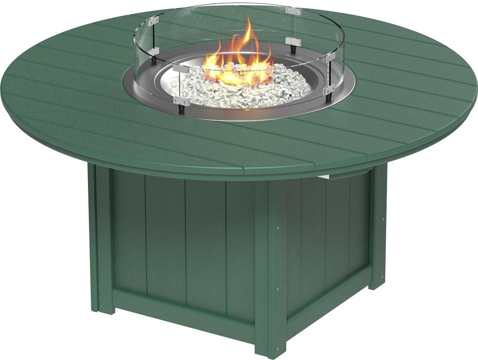 LuxCraft Recycled Plastic Lumin 60″ Round Fire Table (COUNTER HEIGHT) - LEAD TIME TO SHIP 3 TO 4 WEEKS
