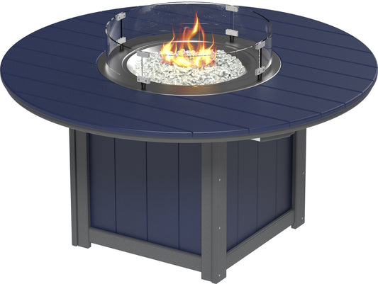 LuxCraft Recycled Plastic Lumin 60″ Round Fire Table (BAR HEIGHT) - LEAD TIME TO SHIP 3 TO 4 WEEKS