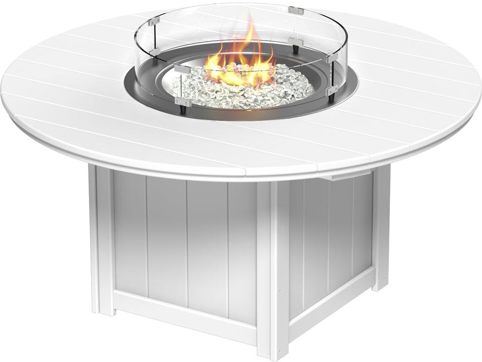 LuxCraft Recycled Plastic Lumin 60″ Round Fire Table (COUNTER HEIGHT) - LEAD TIME TO SHIP 3 TO 4 WEEKS