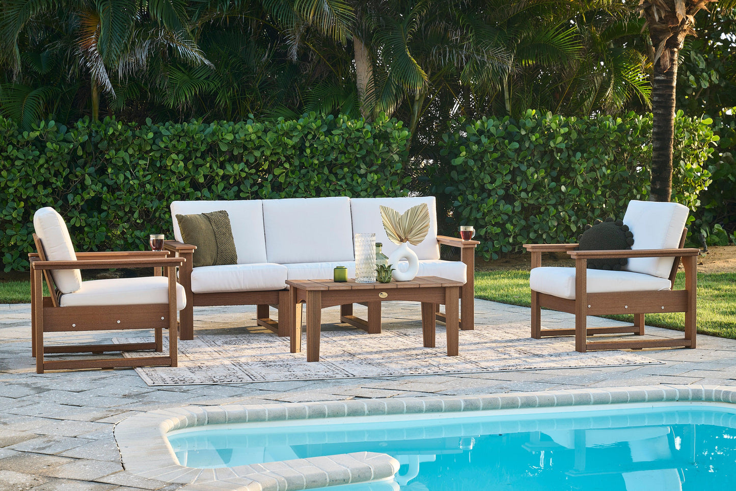 LuxCraft Recycled Plastic Lanai Deep Seating Chair - LEAD TIME TO SHIP 3 TO 4 WEEKS