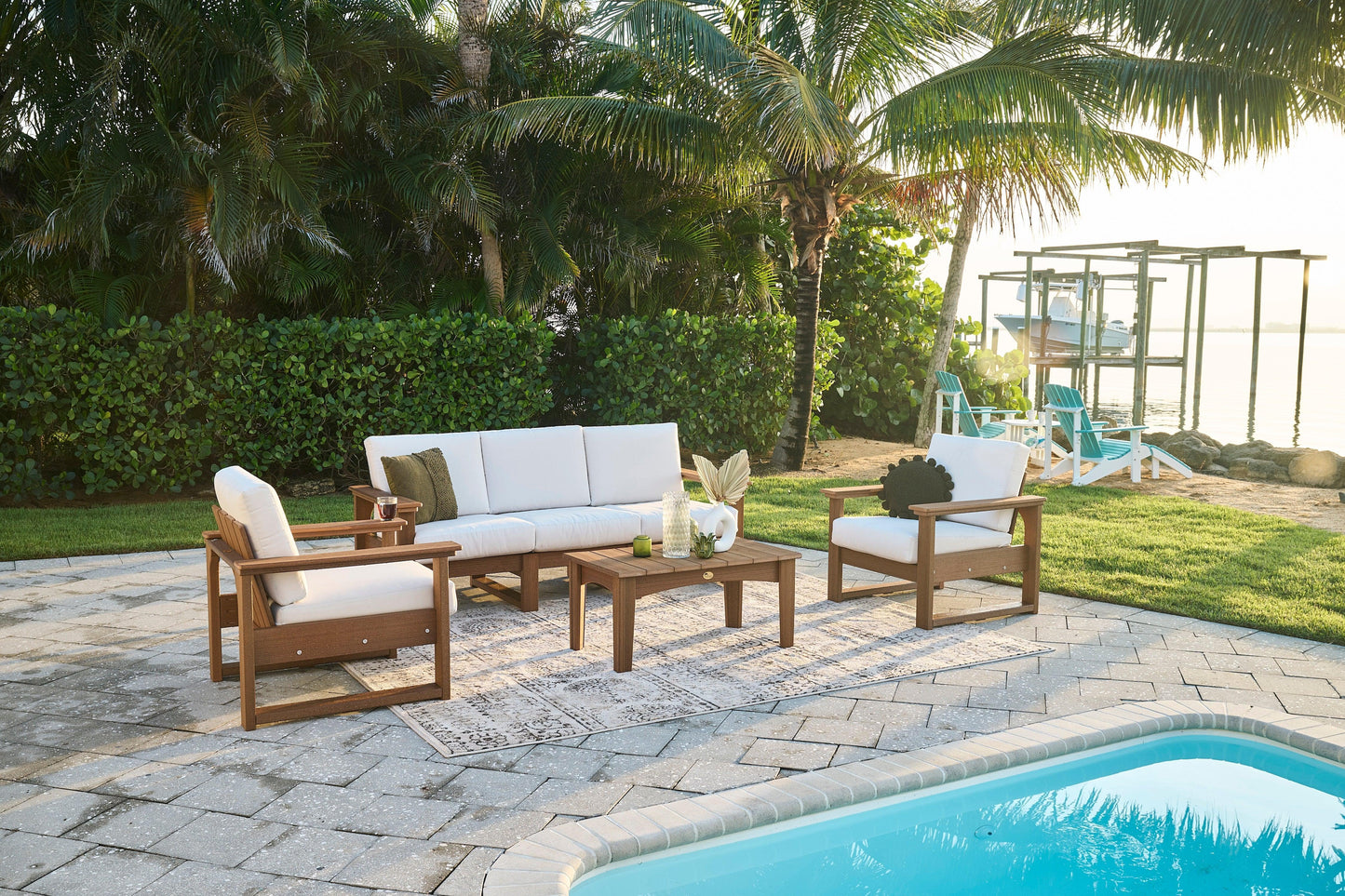 LuxCraft Recycled Plastic Lanai Deep Seating Chair - LEAD TIME TO SHIP 3 TO 4 WEEKS