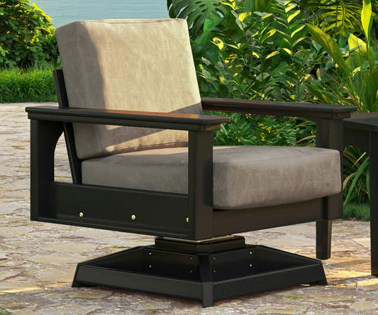 LuxCraft Recycled PlasticLanai Deep Seating Swivel Rocker - LEAD TIME TO SHIP 3 TO 4 WEEKS