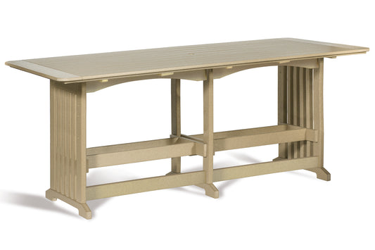 Leisure Lawns Amish Made 96" English Garden Recycled Table Model #896C (Counter Height) - LEAD TIME TO SHIP 4 WEEKS