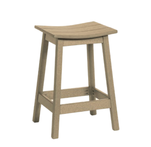 Leisure Lawns Amish Made Recycled Plastic Saddle Stool Model #177B (Bar Height) - LEAD TIME TO SHIP 6 WEEKS OR LESS