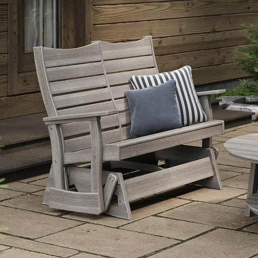 LuxCraft Recycled Plastic 4' Contour Glider - LEAD TIME TO SHIP 7 BUSINESS DAYS OR LESS