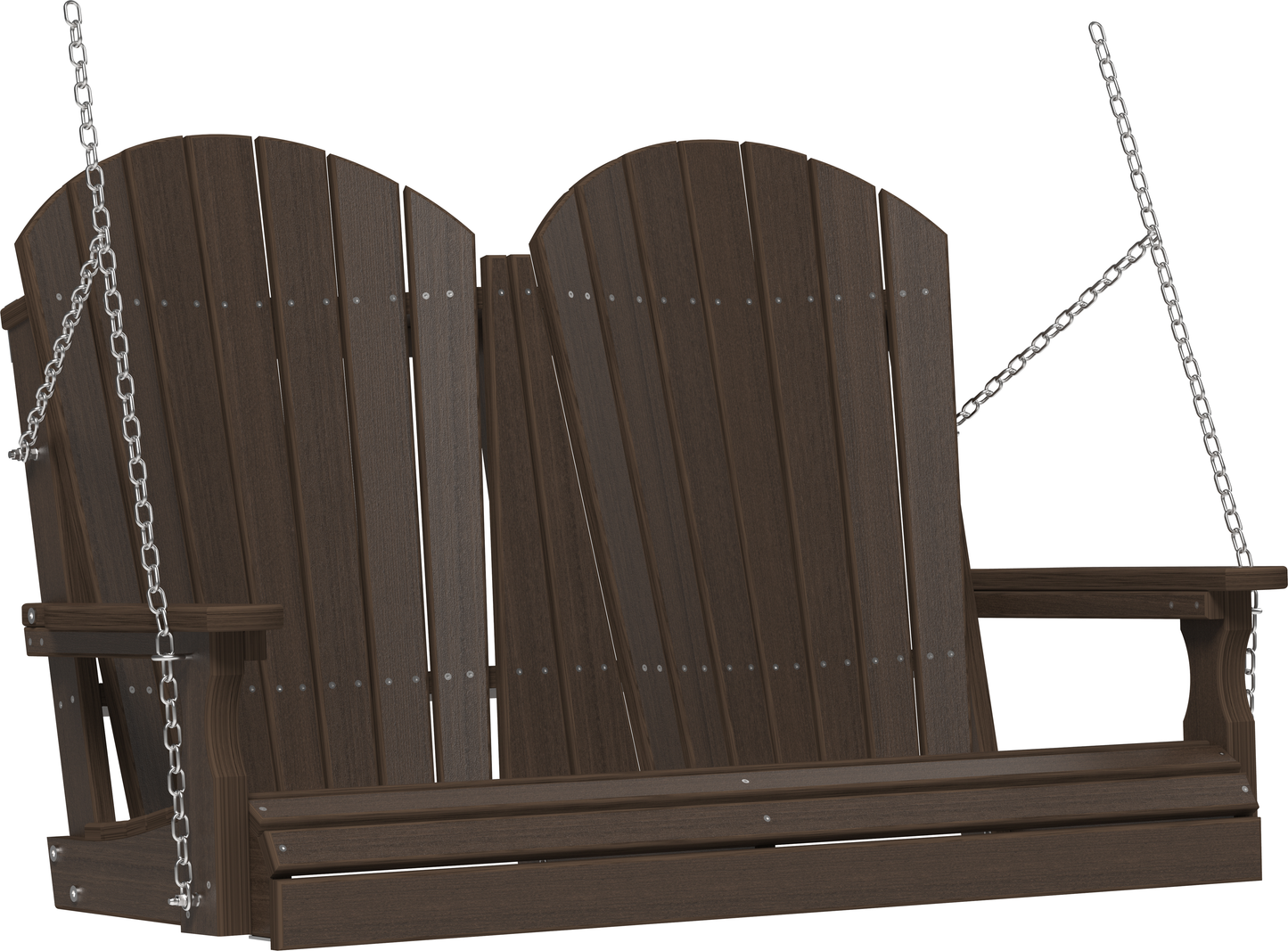 LuxCraft Adirondack 4ft. Recycled Plastic Porch Swing - LEAD TIME TO SHIP 7 BUSINESS DAYS OR LESS