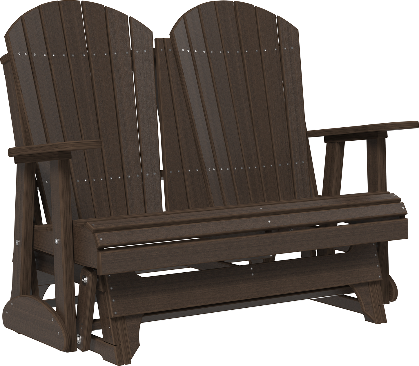 LuxCraft Recycled Plastic 4' Adirondack Glider Chair - LEAD TIME TO SHIP 7 BUSINESS DAYS OR LESS