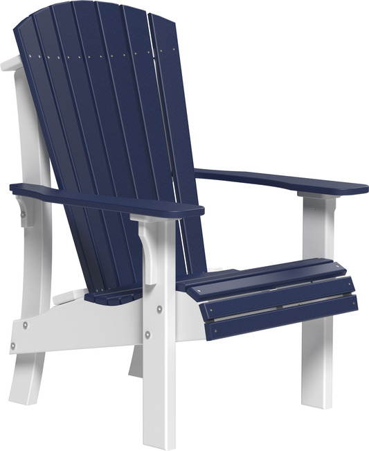LuxCraft Recycled Plastic Royal Adirondack Chair with Elevated Seat Height - LEAD TIME TO SHIP 7 BUSINESS DAYS OR LESS