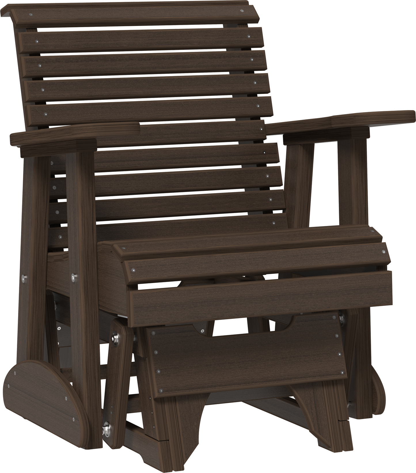 LuxCraft Rollback Recycled Plastic 2ft Plain Glider Chair - LEAD TIME TO SHIP 7 BUSINESS DAYS OR LESS