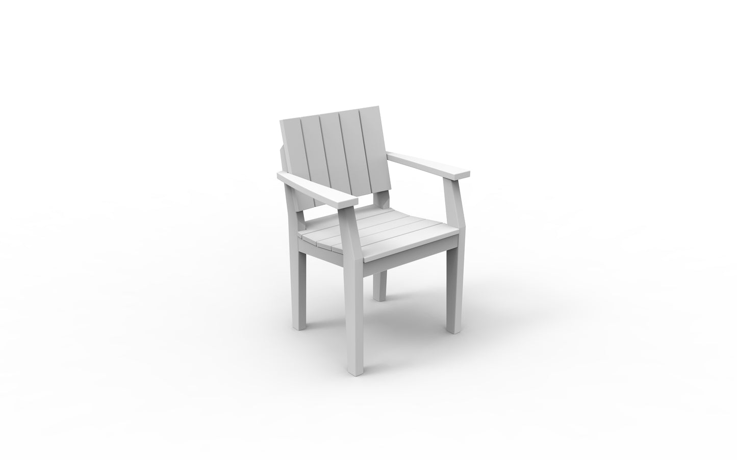 Seaside Casual Recycled Plastic MAD Dining Arm Chair - LEAD TIME TO SHIP 4 TO 6 WEEKS