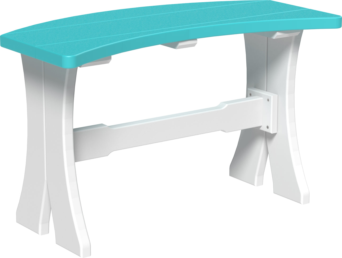 LuxCraft Recycled Plastic 28" Dining Bench (DINING HEIGHT) - LEAD TIME TO SHIP 3 TO 4 WEEKS