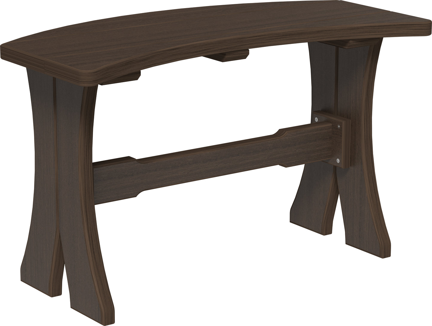 LuxCraft Recycled Plastic 28" Dining Bench (DINING HEIGHT) - LEAD TIME TO SHIP 3 TO 4 WEEKS