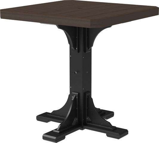 LuxCraft Recycled Plastic 41" Square Table (BAR HEIGHT)- LEAD TIME TO SHIP 3 TO 4 WEEKS