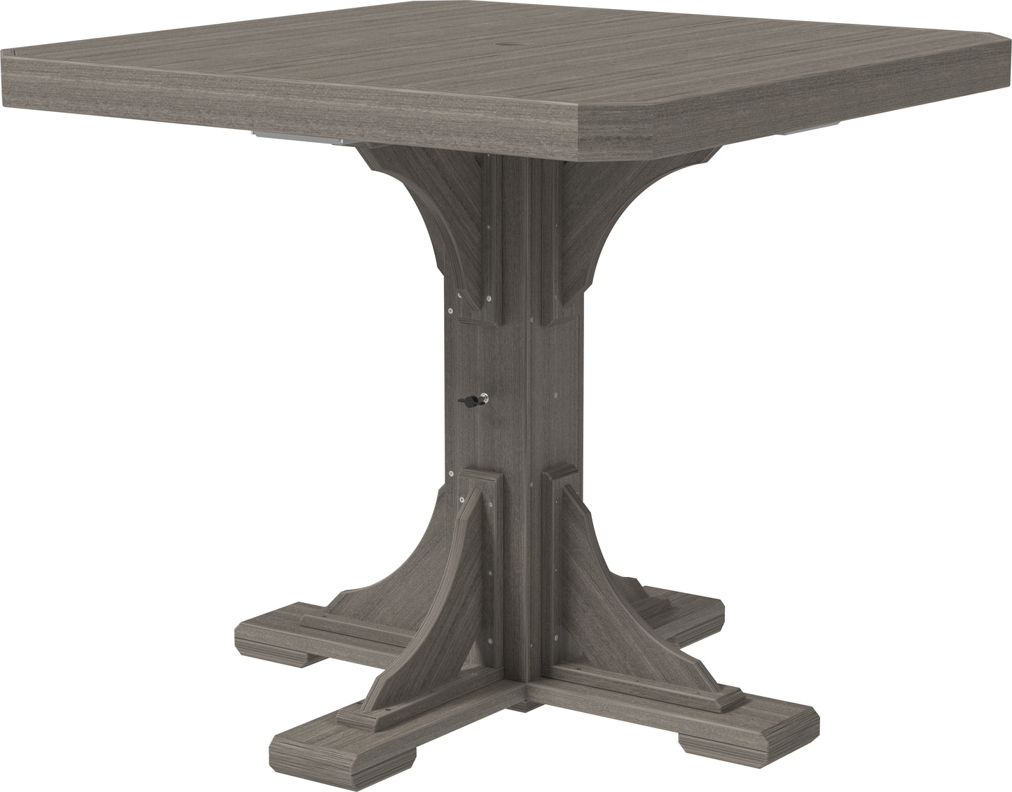LuxCraft Recycled Plastic 41" Square Table (COUNTER HEIGHT) - LEAD TIME TO SHIP 3 TO 4 WEEKS
