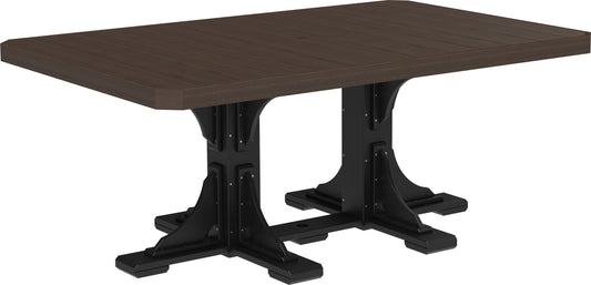 LuxCraft Recycled Plastic 4x6' Rectangular Table (DINING HEIGHT) - LEAD TIME TO SHIP 3 TO 4 WEEKS