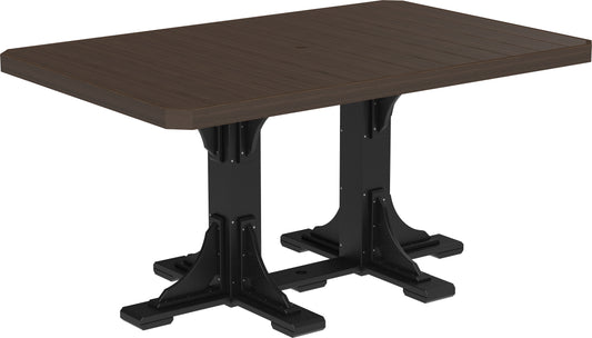 LuxCraft Recycled Plastic 4x6' Rectangular Table (COUNTER HEIGHT) - LEAD TIME TO SHIP 3 TO 4 WEEKS