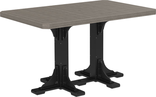LuxCraft Recycled Plastic 4x6' Rectangular Table (BAR HEIGHT) - LEAD TIME TO SHIP 3 TO 4 WEEKS