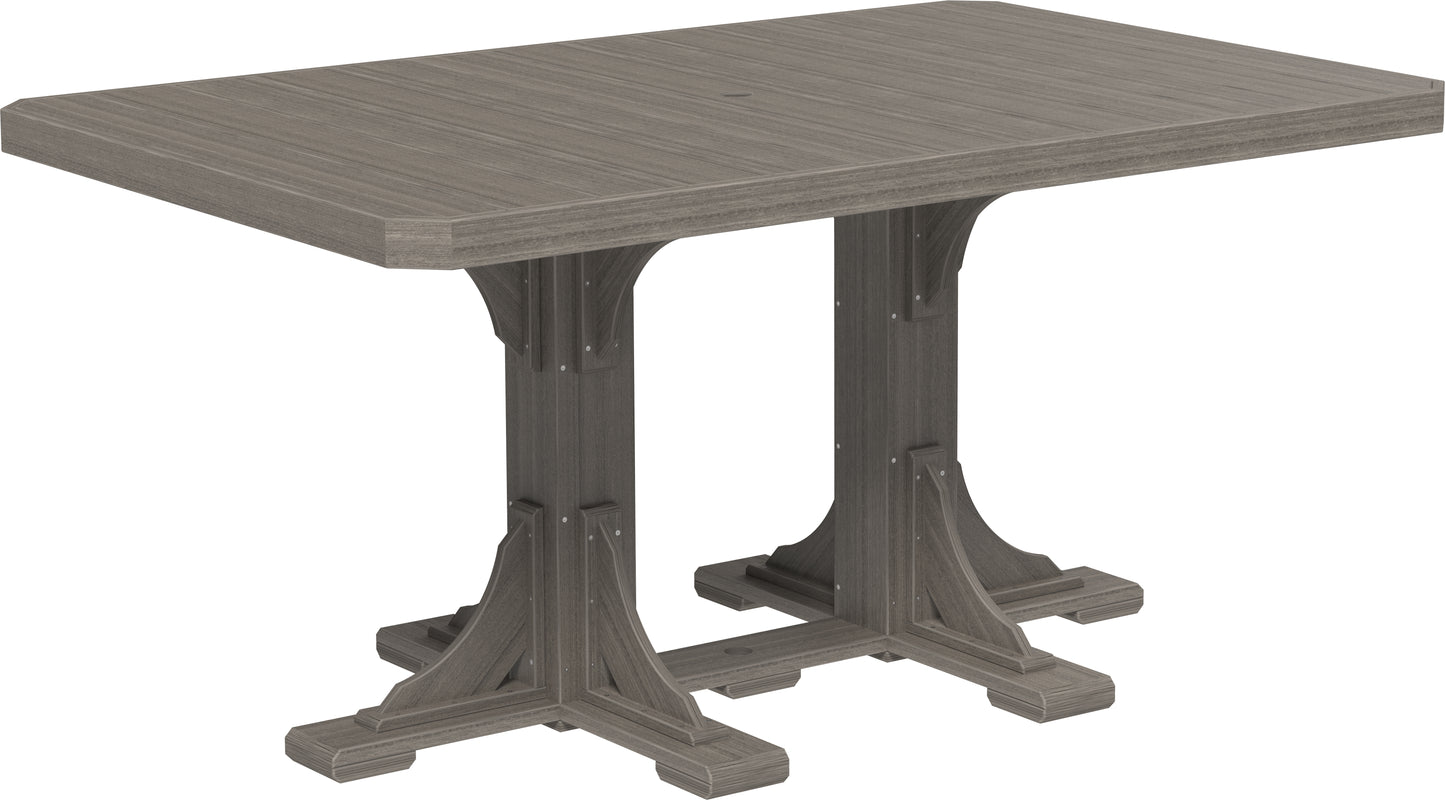 LuxCraft Recycled Plastic 4x6' Rectangular Table (COUNTER HEIGHT) - LEAD TIME TO SHIP 3 TO 4 WEEKS