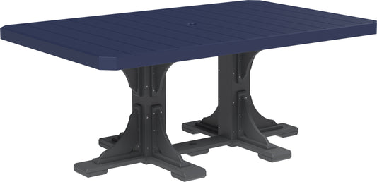 LuxCraft Recycled Plastic 4x6' Rectangular Table (DINING HEIGHT) - LEAD TIME TO SHIP 3 TO 4 WEEKS