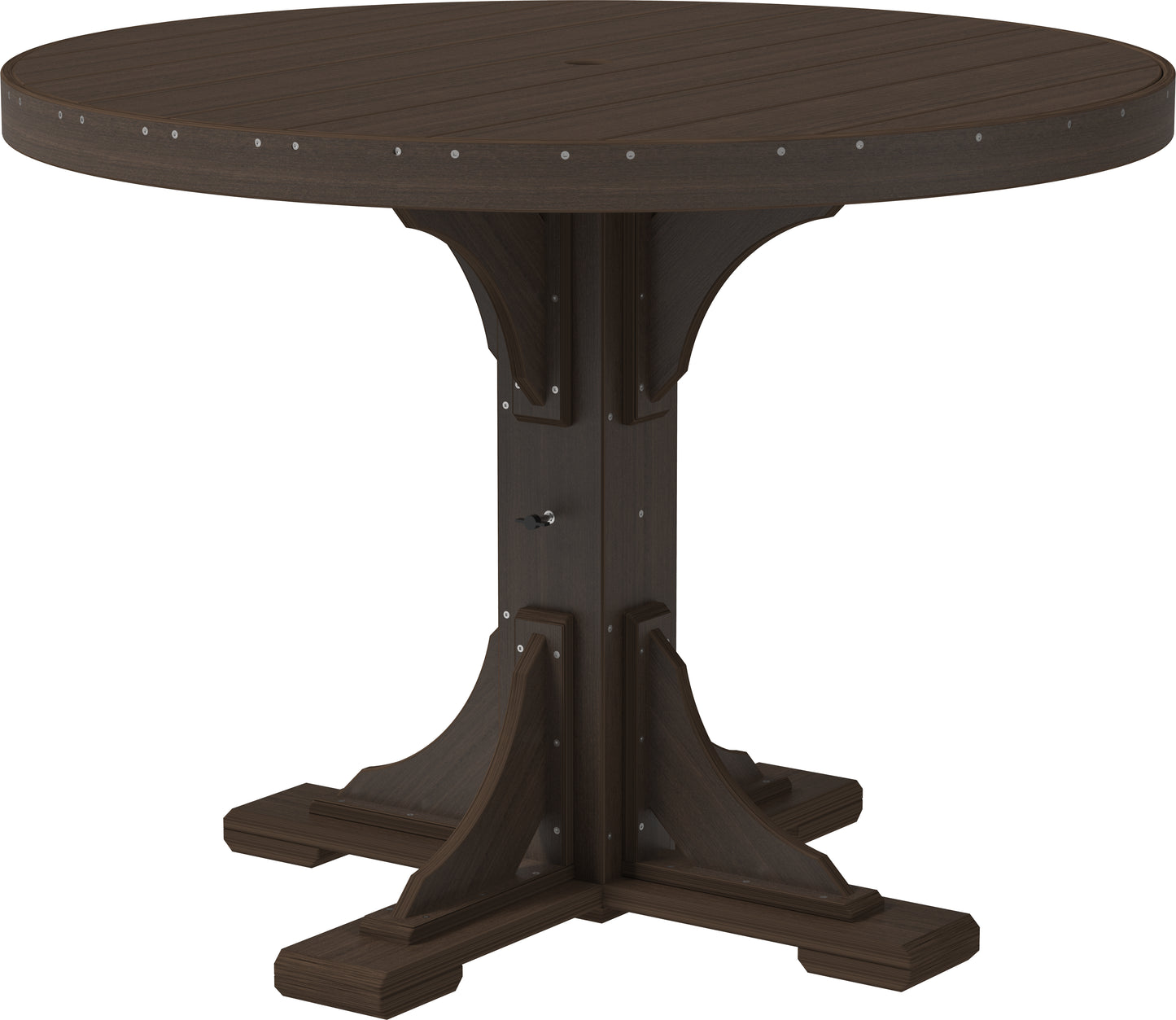 LuxCraft Recycled Plastic 4' Round Table (COUNTER HEIGHT) - LEAD TIME TO SHIP 3 TO 4 WEEKS