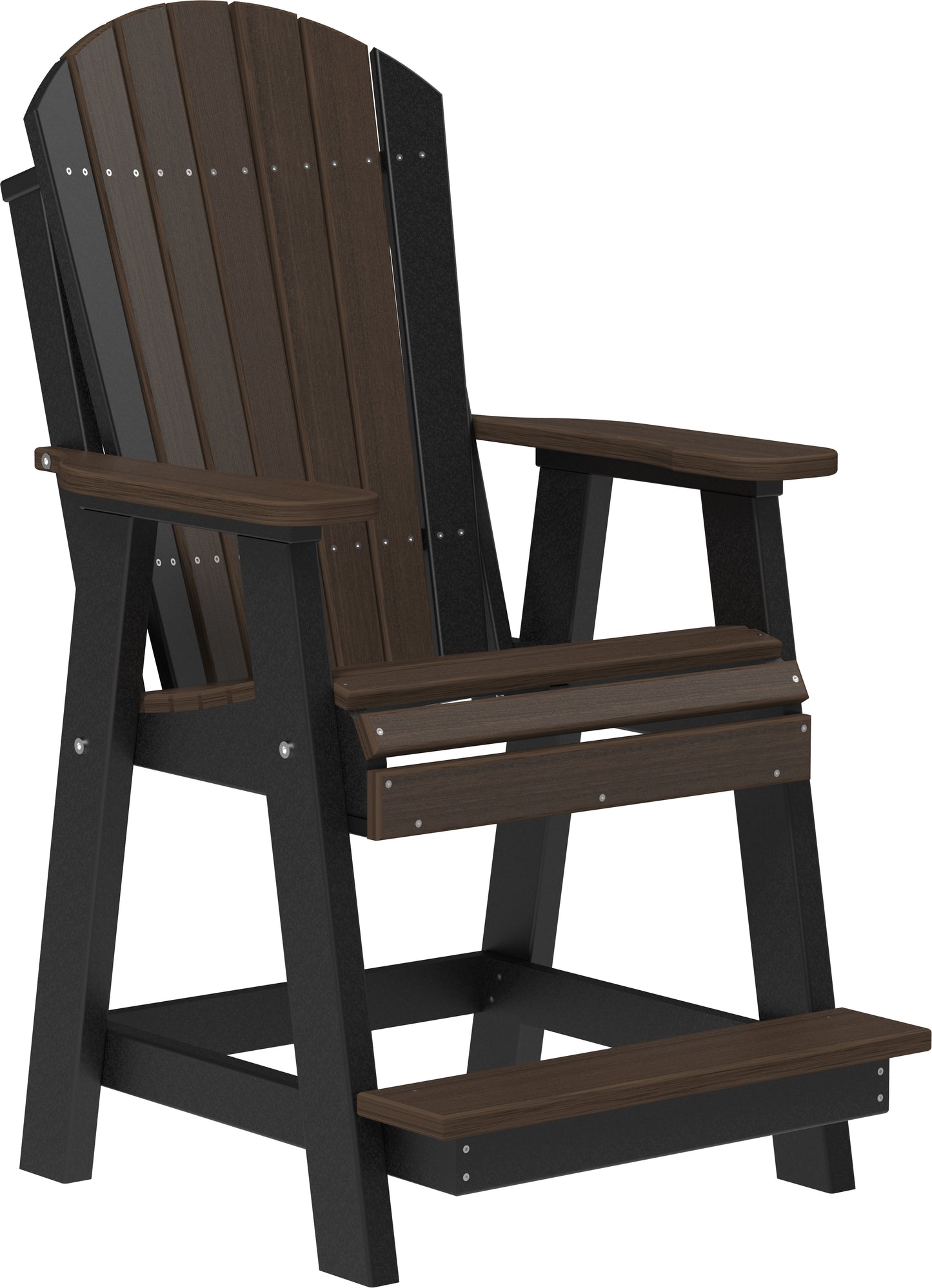 LuxCraft Counter Height Recycled Plastic Adirondack Balcony Chair (COUNTER HEIGHT) - LEAD TIME TO SHIP 7 BUSINESS DAYS OR LESS