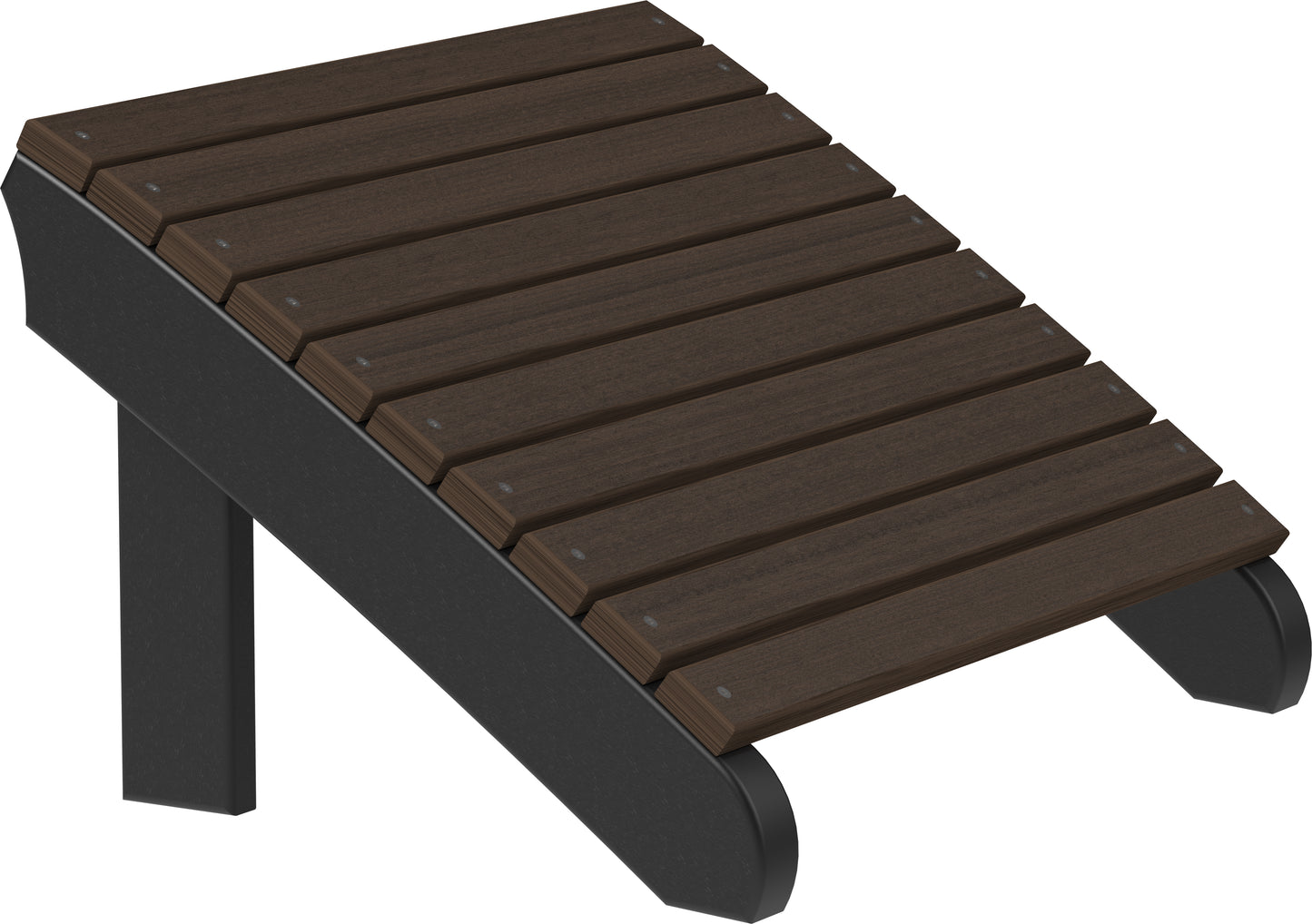 LuxCraft Recycled Plastic Deluxe Adirondack Footrest - LEAD TIME TO SHIP 7 BUSINESS DAYS OR LESS