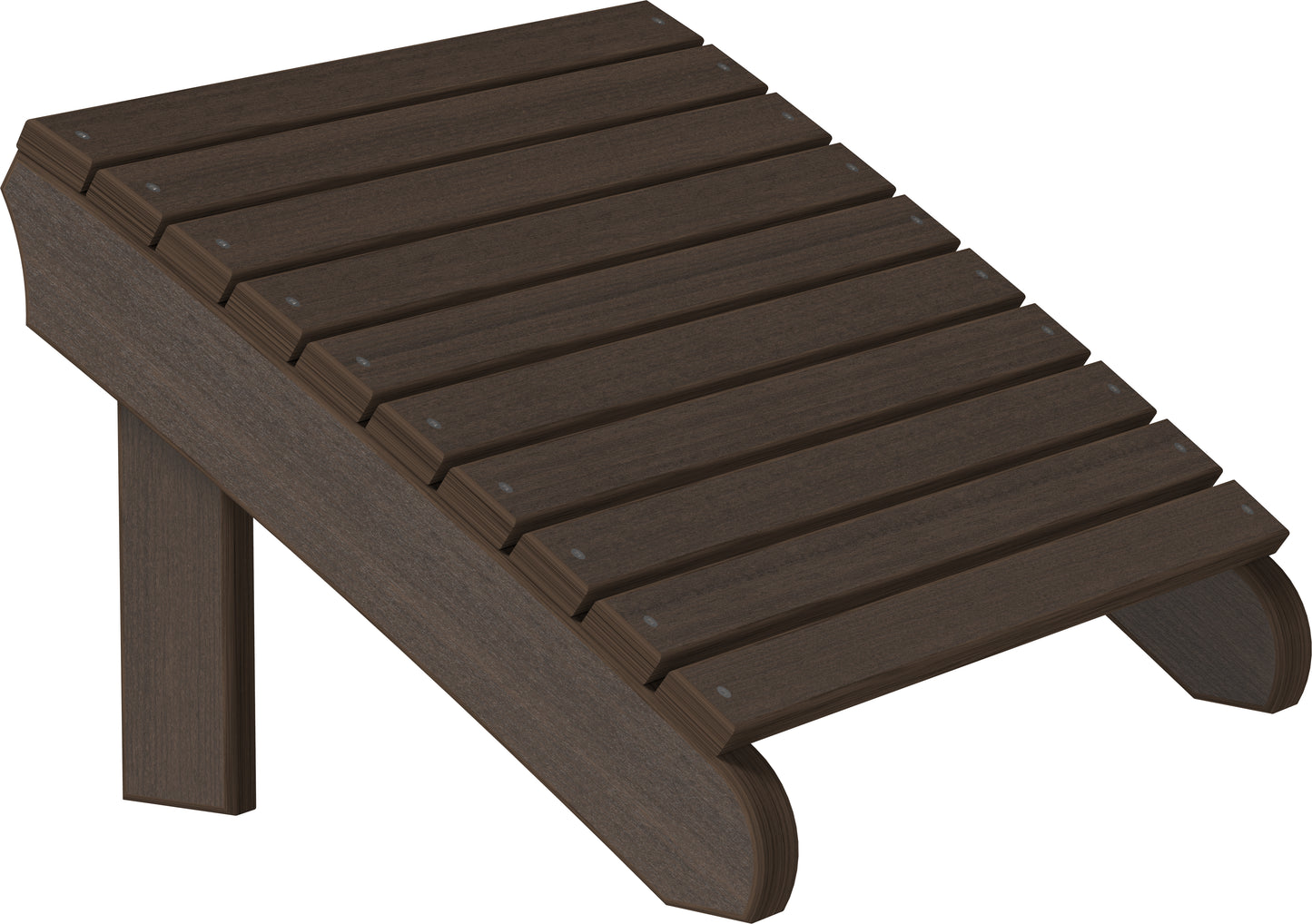 LuxCraft Recycled Plastic Deluxe Adirondack Footrest - LEAD TIME TO SHIP 7 BUSINESS DAYS OR LESS