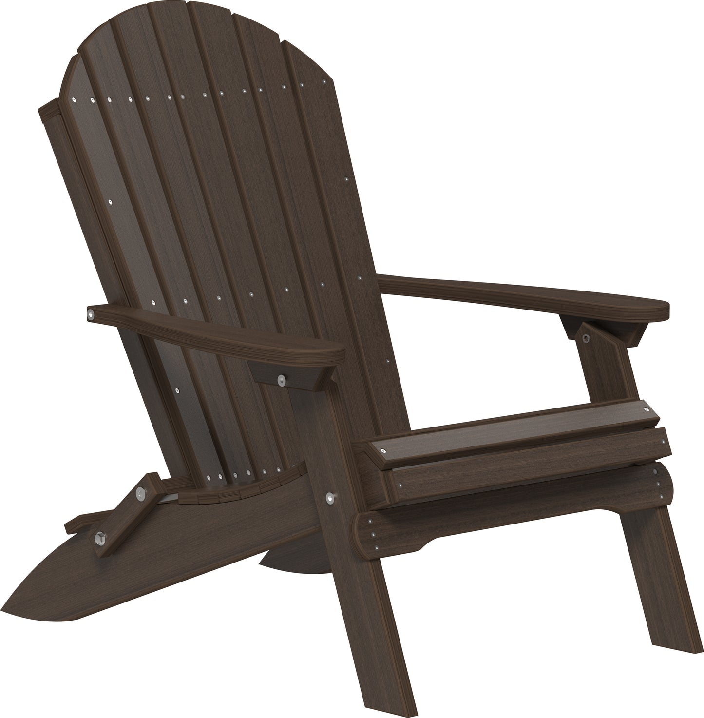 LuxCraft Recycled Plastic Folding Adirondack Chair - LEAD TIME TO SHIP 5 BUSINESS DAYS OR LESS