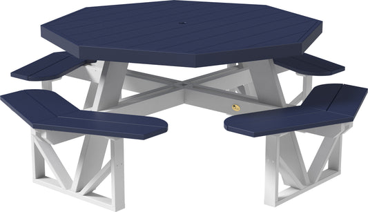 LuxCraft Recycled Plastic Octagon Picnic Table - LEAD TIME TO SHIP 3 TO 4 WEEKS