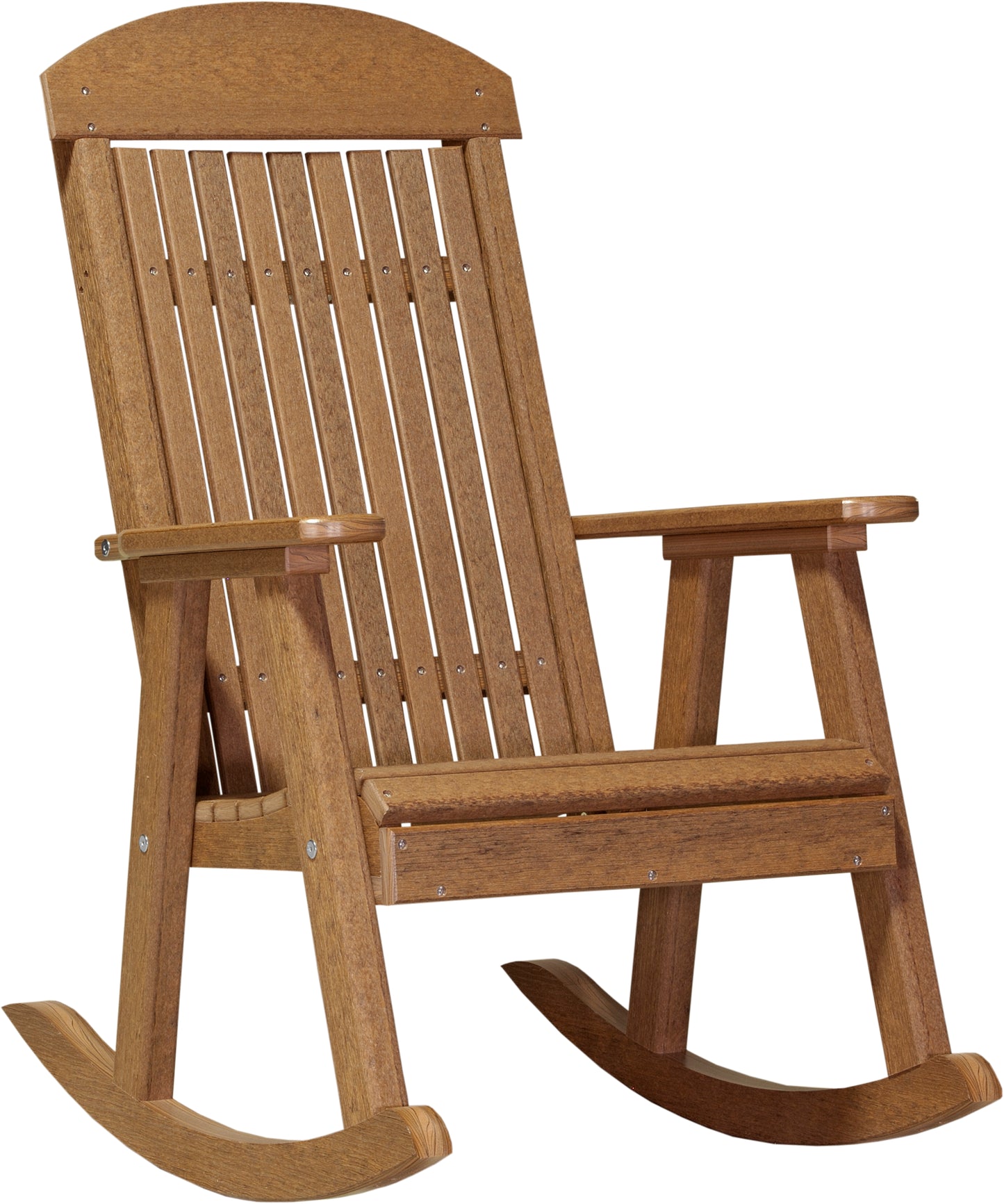 LuxCraft Classic Highback Recycled Plastic Rocking Chair  - LEAD TIME TO SHIP 7 BUSINESS DAYS OR LESS