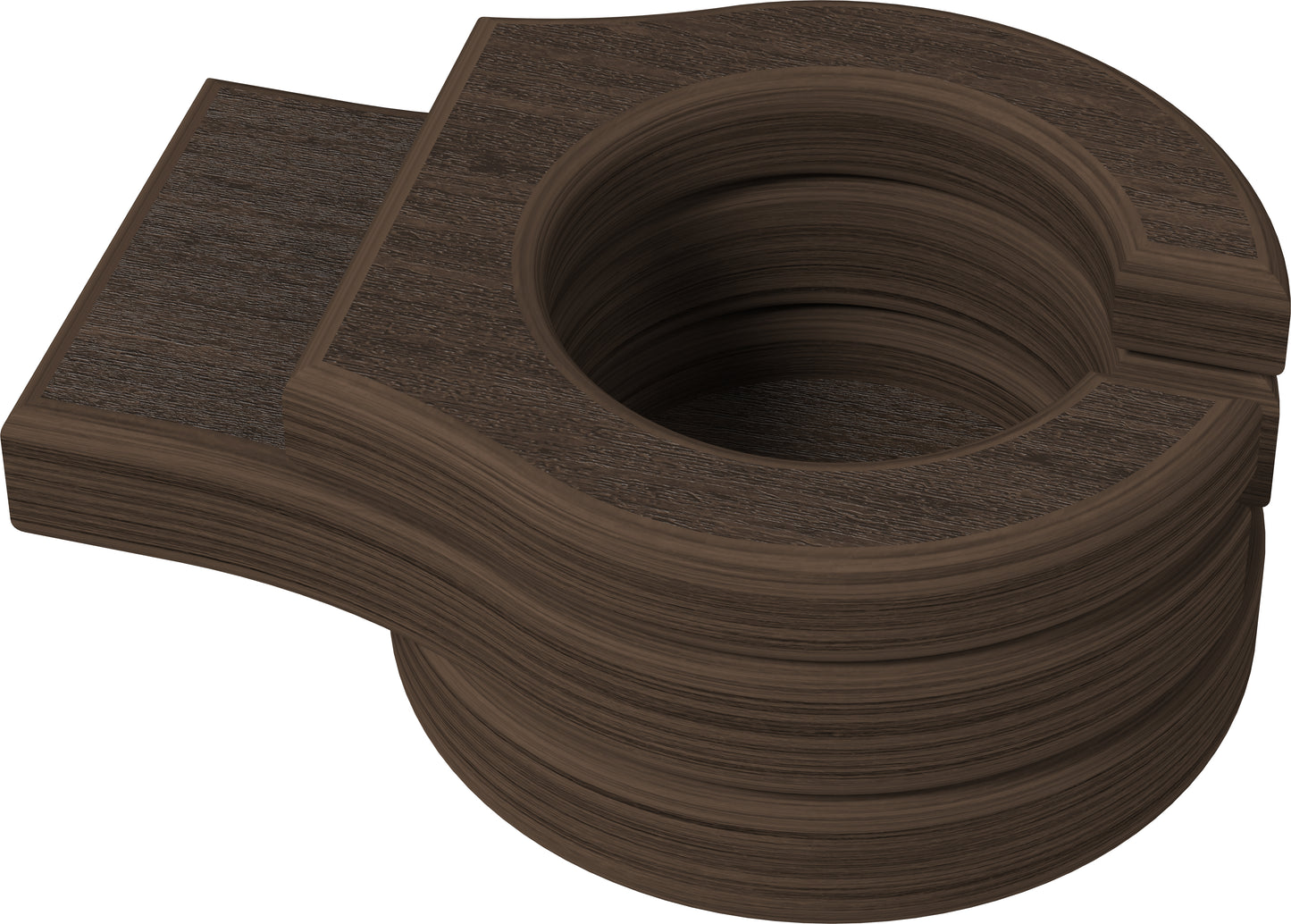 LuxCraft Recycled Plastic Stationary Cup Holder - LEAD TIME TO SHIP 10 BUSINESS DAYS OR LESS