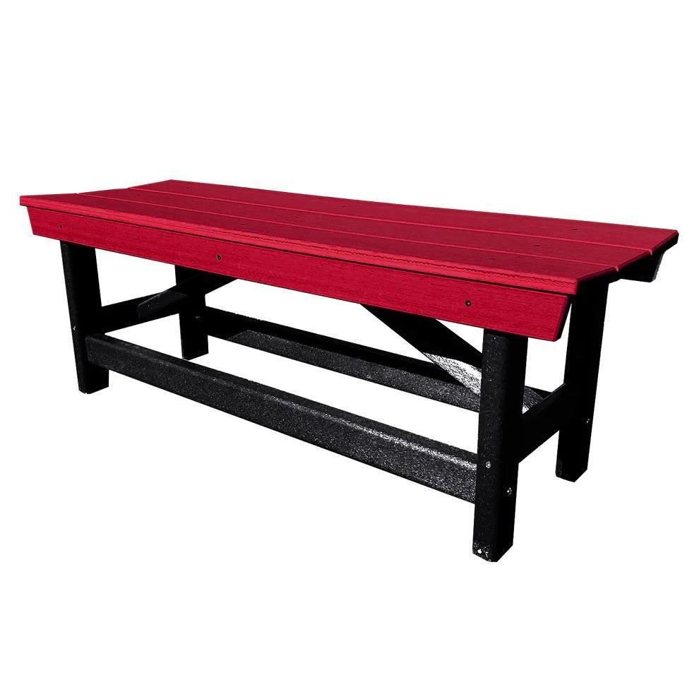 Perfect Choice Furniture Recycled Plastic Stanton Standard Dining Height Bench Without Back - LEAD TIME TO SHIP 4 WEEKS OR LESS