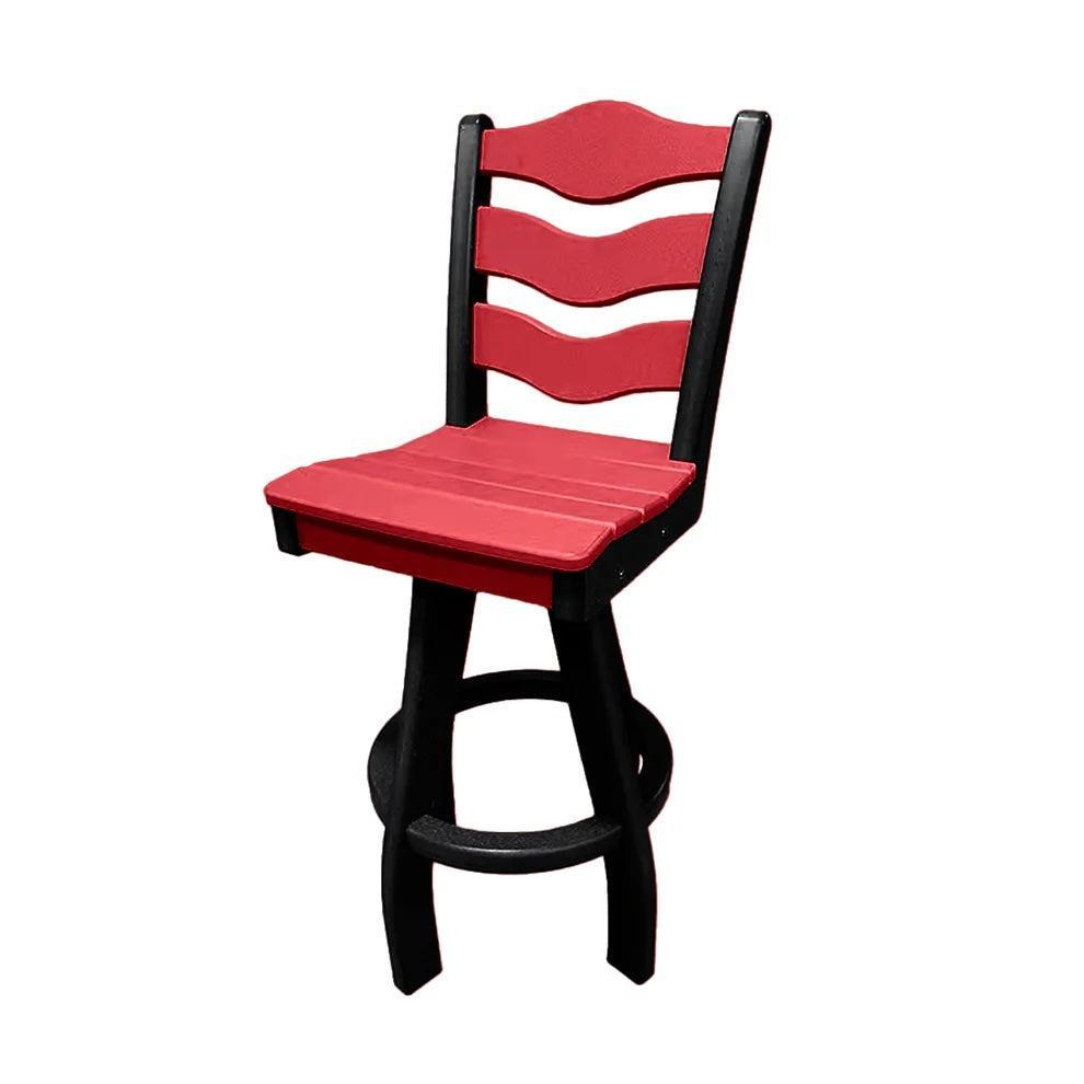 Perfect Choice Recycled Plastic Traditional Bar Height Swivel Armless Chair - LEAD TIME TO SHIP 5 WEEKS OR LESS