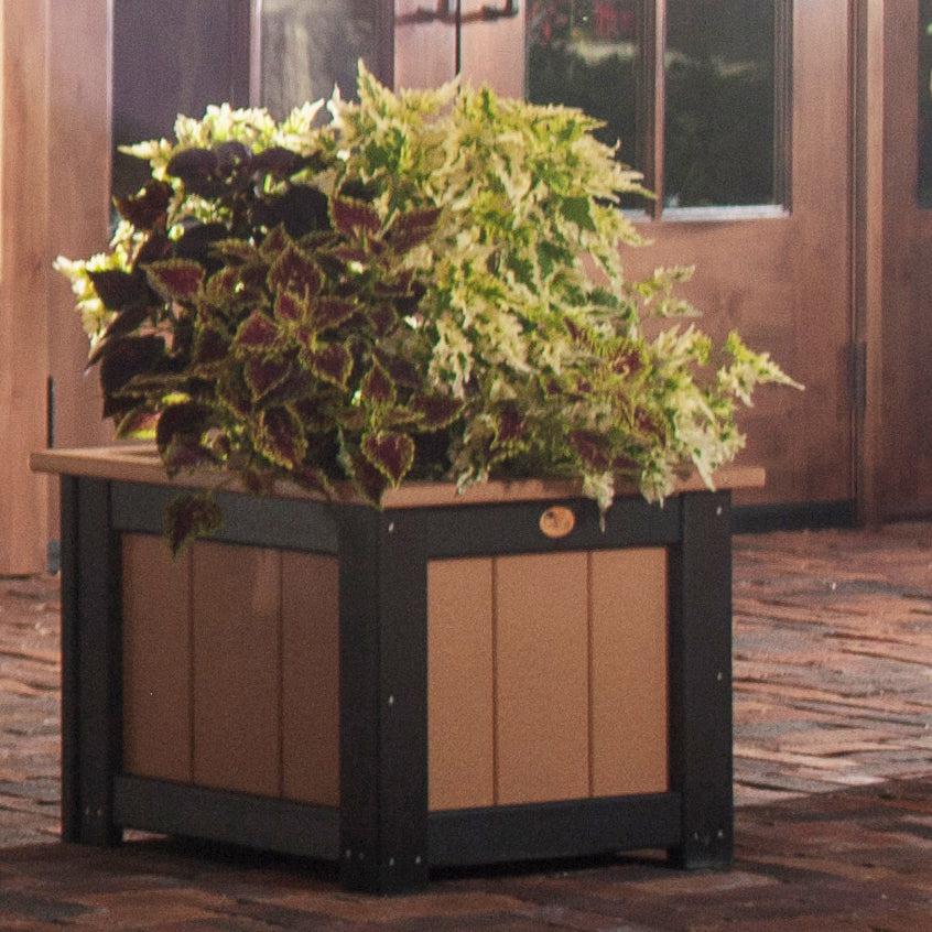 LuxCraft Recycled Plastic Classic 24" Square Planter - LEAD TIME TO SHIP 3 TO 4 WEEKS