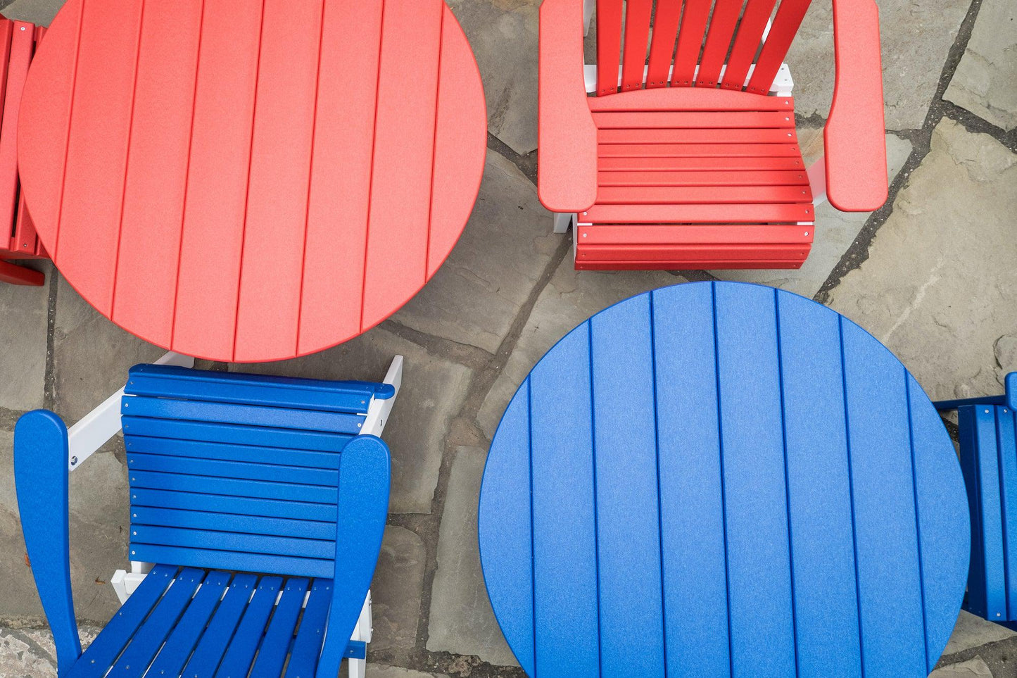 LuxCraft Recycled Plastic Deluxe Conversation Table  - LEAD TIME TO SHIP 7 BUSINESS DAYS OR LESS