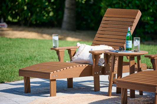 LuxCraft Recycled Plastic Lounge Chair - LEAD TIME TO SHIP 7 BUSINESS DAYS OR LESS