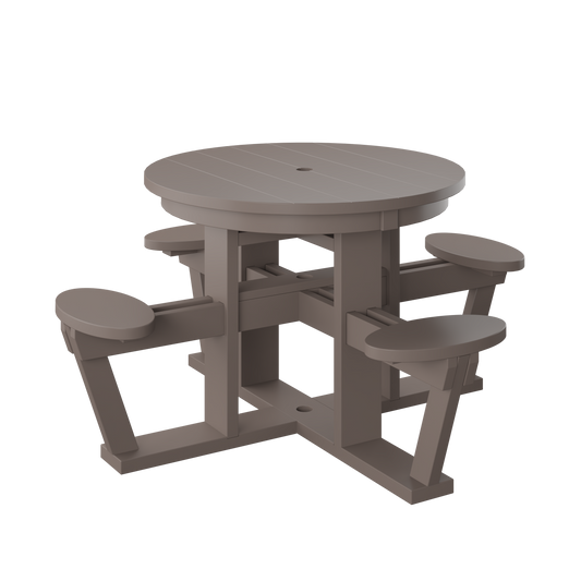 Polybird P861 Roundabout 4 Seat Picnic Table - LEAD TIME TO SHIP 3 WEEKS OR LESS