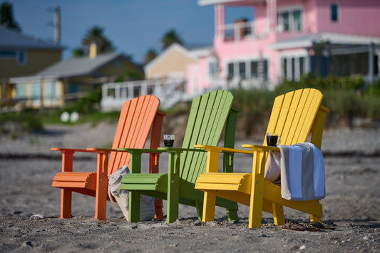 LuxCraft Recycled Plastic Senior Height Royal Adirondack Chair - LEAD TIME TO SHIP 7 BUSINESS DAYS OR LESS