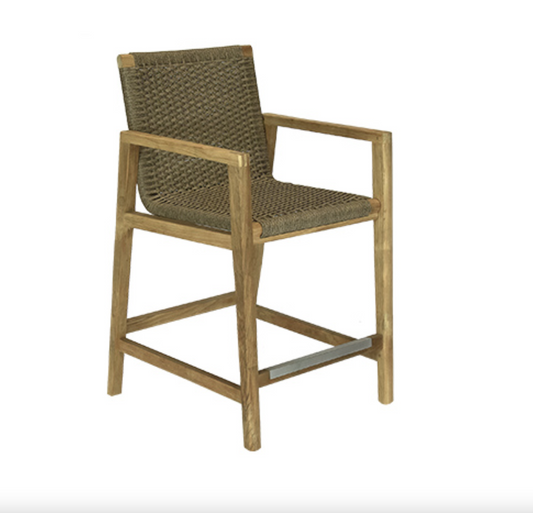 Royal Teak Collection Admiral Counter Height Chair - SHIPS WITHIN 1 TO 2 BUSINESS DAYS