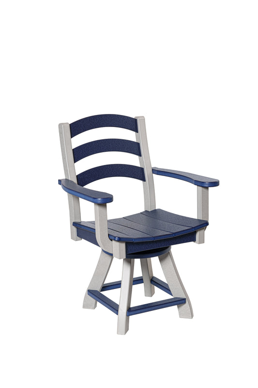Beaver Dam Outdoor Seabreak Dining Swivel Chair w/Arms (DINING HEIGHT) - LEAD TIME TO SHIP 4 WEEKS OR LESS