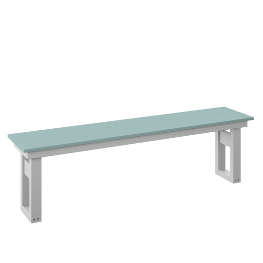 Polybird P130-R Modern 64" Dining Bench (DINING HEIGHT) - LEAD TIME TO SHIP 7 BUSINESS DAYS OR LESS