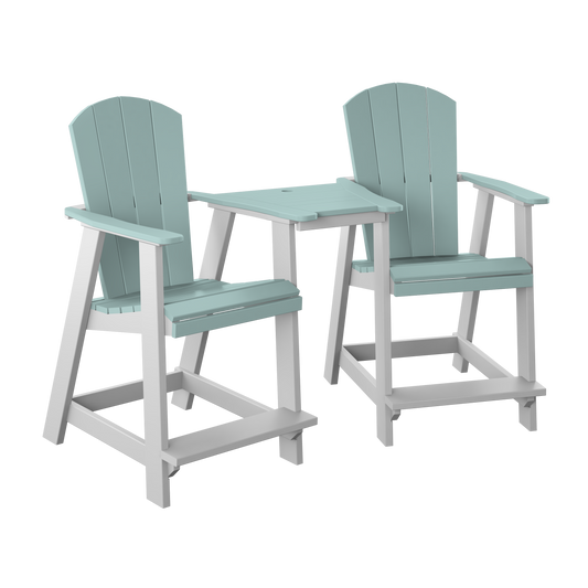 Polybird P6 Tete-A-Tete Table Set (COUNTER HEIGHT) - LEAD TIME TO SHIP 7 BUSINESS DAYS OR LESS
